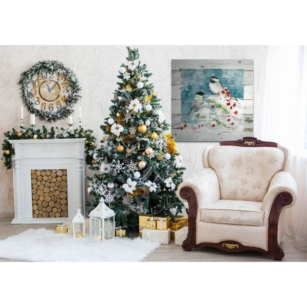 Wexford Home Merry and Bright -Gallery Wrapped Canvas - Yellow - Blue, Green, Red, Black, White 24x24, Size: 24 x 24