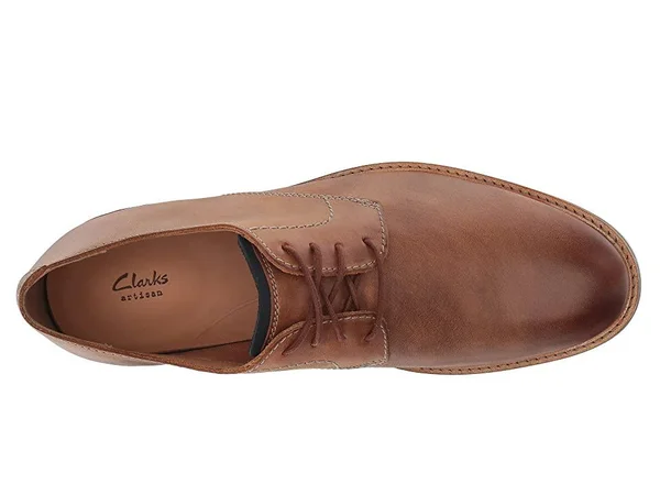 Clarks Men's Atticus Lace Oxford, Size: 11, Tan Leather