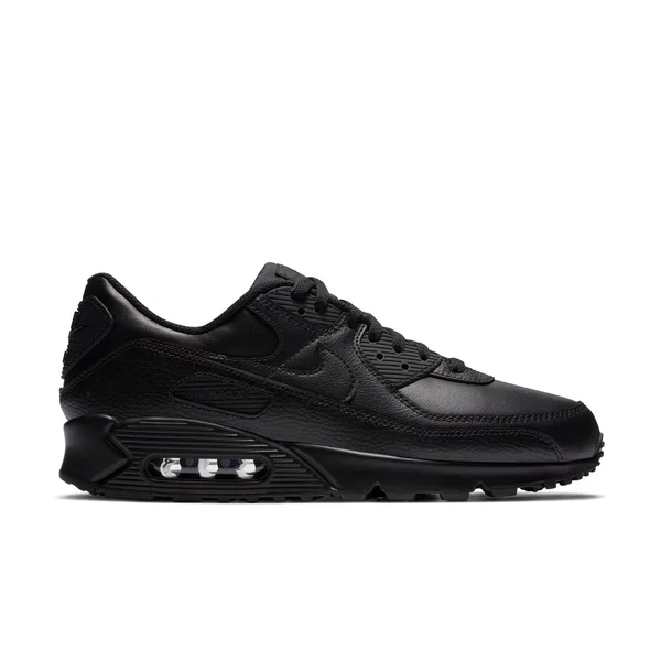 Nike Air Max 90 Leather Black Men's Shoes, Size: 13