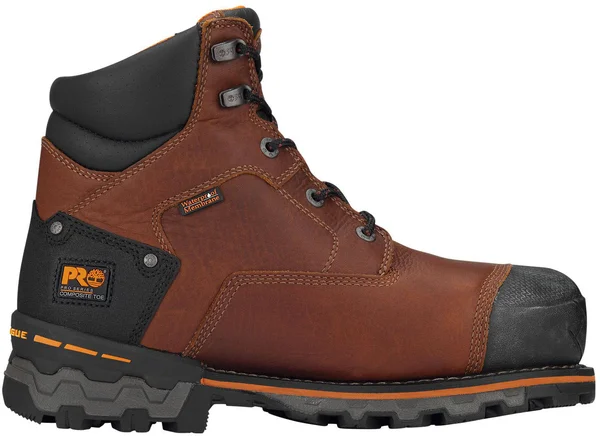 Timberland Pro Men's 6 in. Boondock Composite Toe Waterproof Insulated Work Boot, Brown