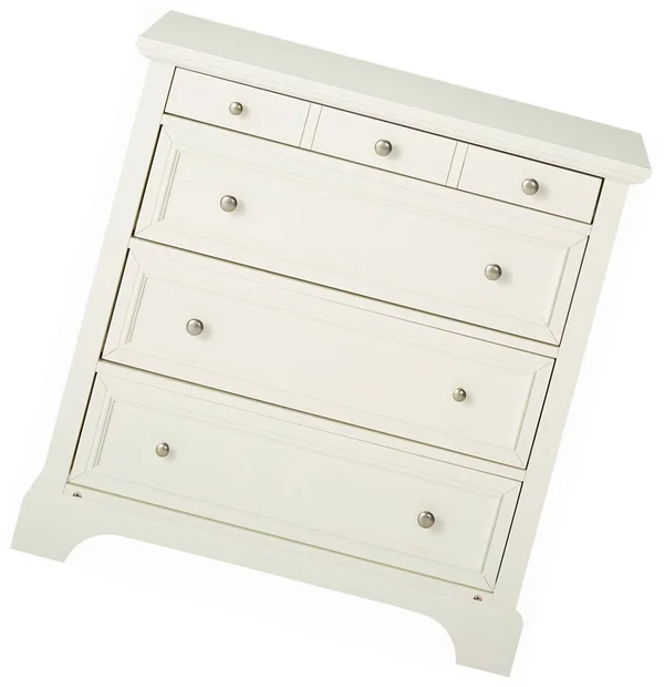 Home Styles Naples Drawer Chest - White
