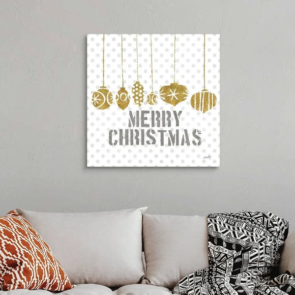 Merry Christmas - Canvas Wall Art, 30x30, Great Big Canvas
