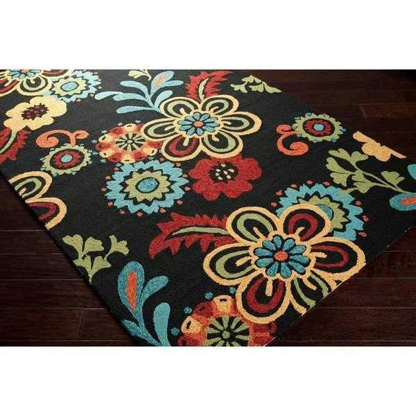 Surya Storm SOM-7707 Black Area Rug 5& x 7&6x22