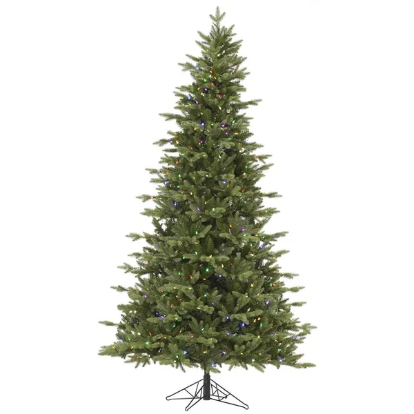 Vickerman Pre-Lit 4.5& Fresh Balsam Fir Artificial Christmas Tree - LED Lights, Green