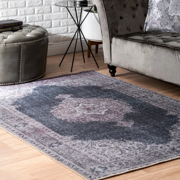 Gracewood Hollow Iragorry Vintage Medallion Area Rug - 7& 6x22 x 9& 10x22