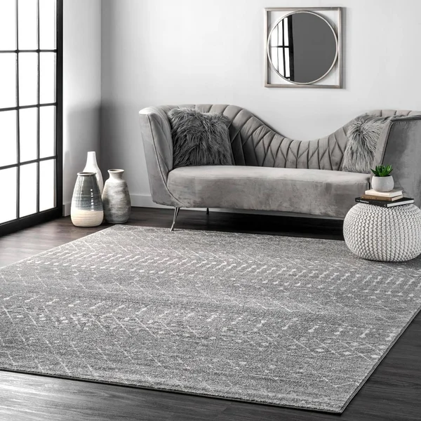 nuLOOM Moroccan Blythe Area Rug, 6& Round, Light Multi