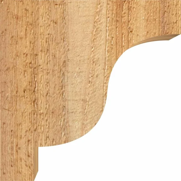 Ekena Millwork COR04X12X12NEW00RWR 4x22W x 12x22D x 12x22H Newport Rough Sawn Corbel, Western Red Cedar