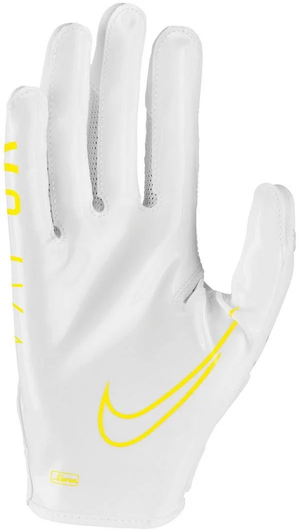 Nike Vapor Jet 6 Adult Football Receiver Gloves - White/Yellow XL