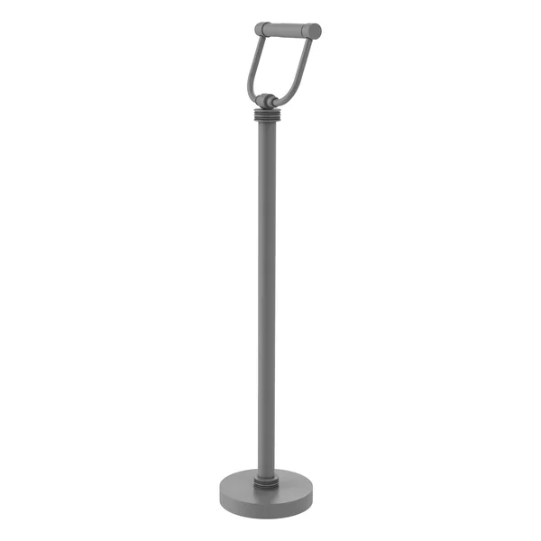 Allied Brass Free Standing Toilet Tissue Holder - Matte Gray