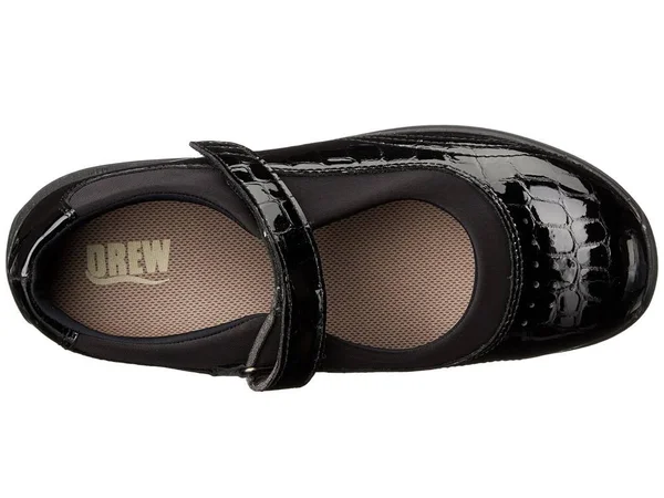 Drew Rose - Women's Mary Jane - Black Croc 12 M