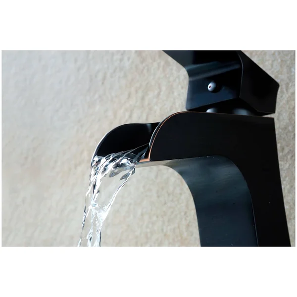 Anzzi Forza Series Single Hole Single-Handle Low-Arc Bathroom Faucet in Oil Rubbed Bronze