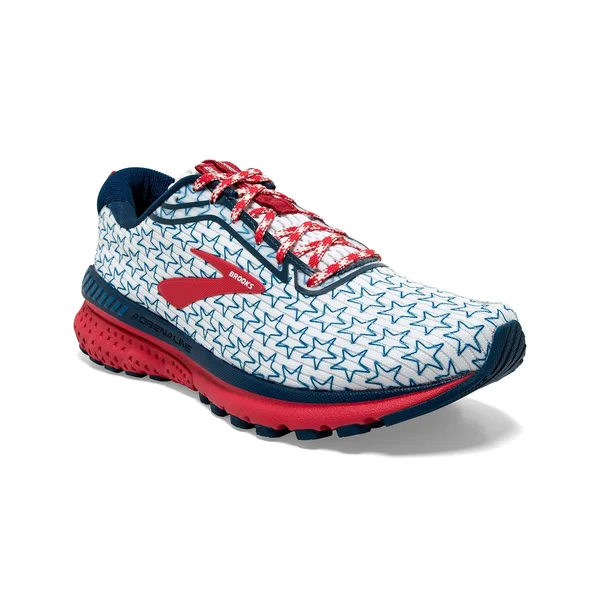 Women's Brooks Adrenaline GTS 20 (White/Gibralter/Red) 7.5