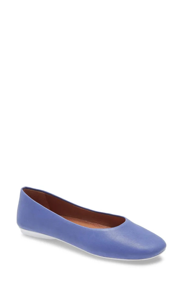 Gentle Souls by Kenneth Cole Eugene Travel Ballet Flats - Indigo Leather