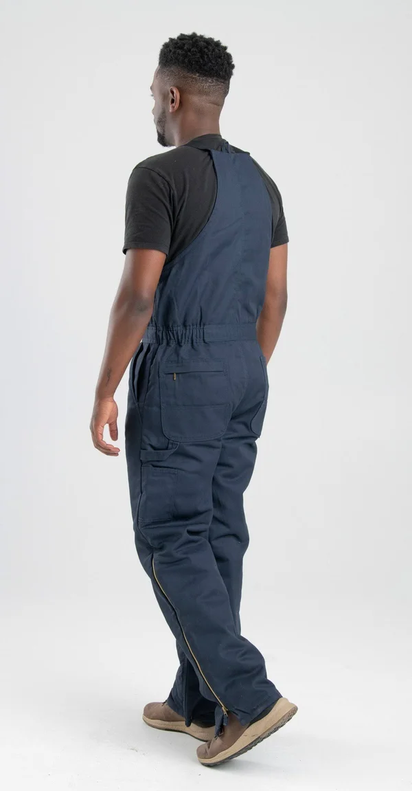 Berne Men's Deluxe Twill Insulated Bib Overall Navy - XL/Tall