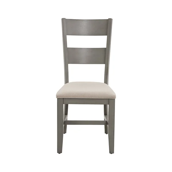 Progressive Furniture D837-61 Toronto Upholstered Dining Chair Linen & Weathered Gray - Set of 2