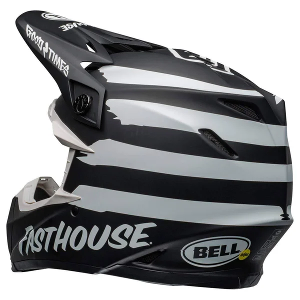 Bell Moto-9 Fasthouse Signia MIPS Helmet Medium Matte Black/White