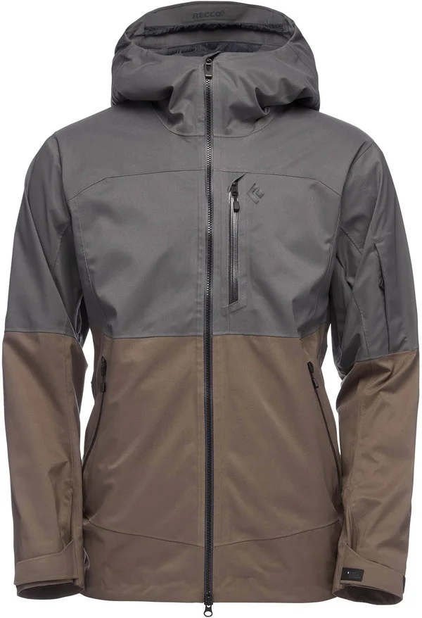 Black Diamond BoundaryLine Mapped Jacket - Men's Anthracite/Walnut, M