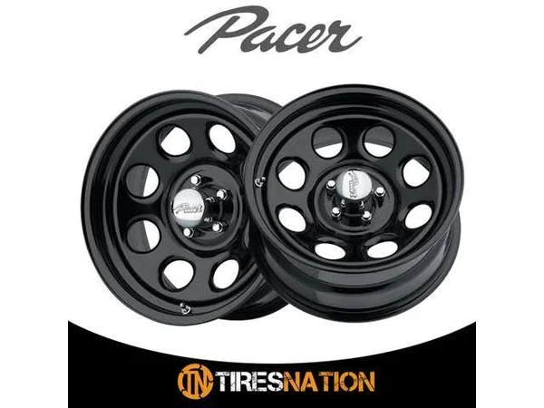Pacer 297B Soft 8 16x8 (5-5) Gloss Black Painted Finish