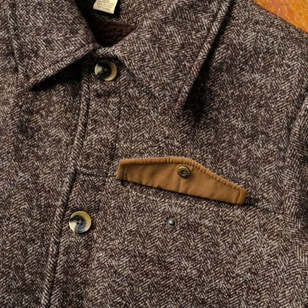Wesley Wool Jacket, Brown - XXL