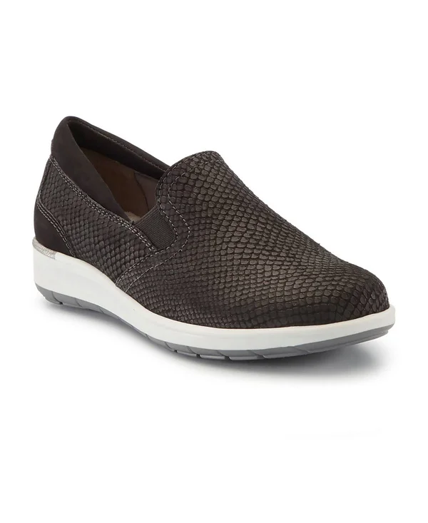 Walking Cradles Orleans Black Snake Print Sneaker (Women)