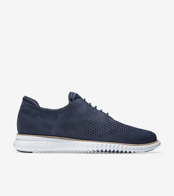 Men's Cole Haan 2.Zerogrand Wingtip - Size 7.5 M - Blue