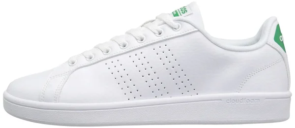 Adidas Men's Cloudfoam Advantage Clean Shoes - White - 8