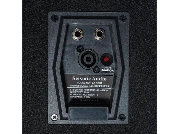 Seismic Audio New 12x22 Wedge Floor Monitor Titanium Horn - SA-12MTSingle