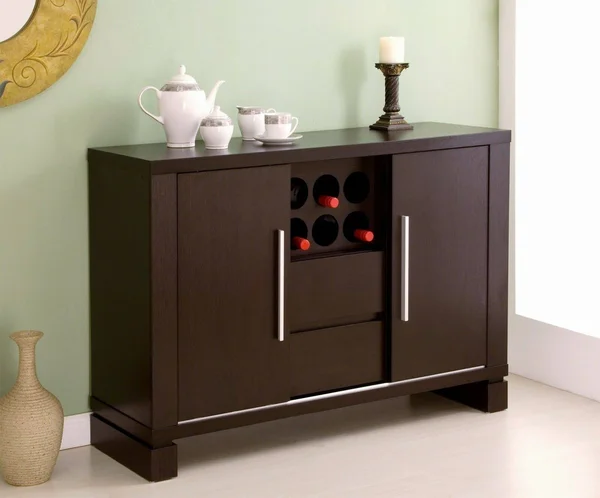 ioHOMES Studio Buffet with Wine Holder - Cappuccino