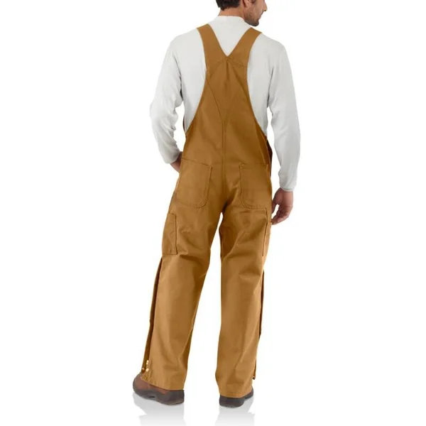 Carhartt Men's Flame Resistant Duck Bib Overall, 101627, Black
