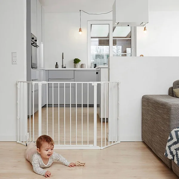 BabyDan Flex Gate Medium 35.4 inch - 57.5 inch - White