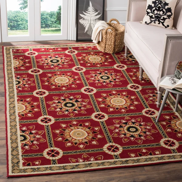Safavieh Easy Care Rug EZC711 Red, Natural, 8& x 10&