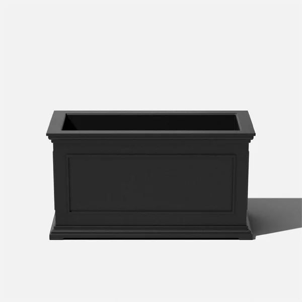 Veradek Brixton Long 33x22 Planter - Black