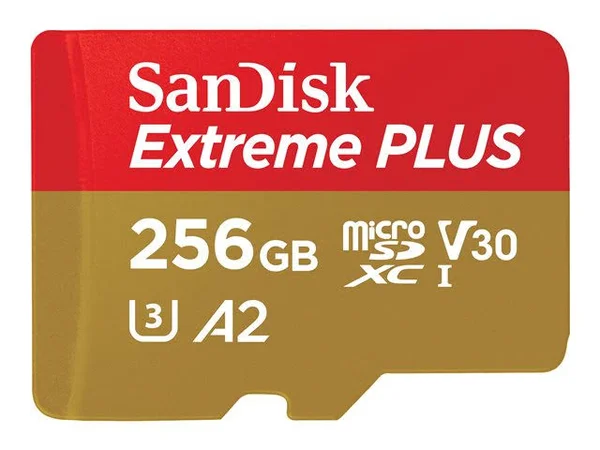 SanDisk 256gb Extreme Plus microSDXC Memory Card Class 10