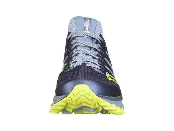 Saucony Women's Xodus ISO 3 Trail Running Shoe - Size: 12 B(M) US, Grey/Citron