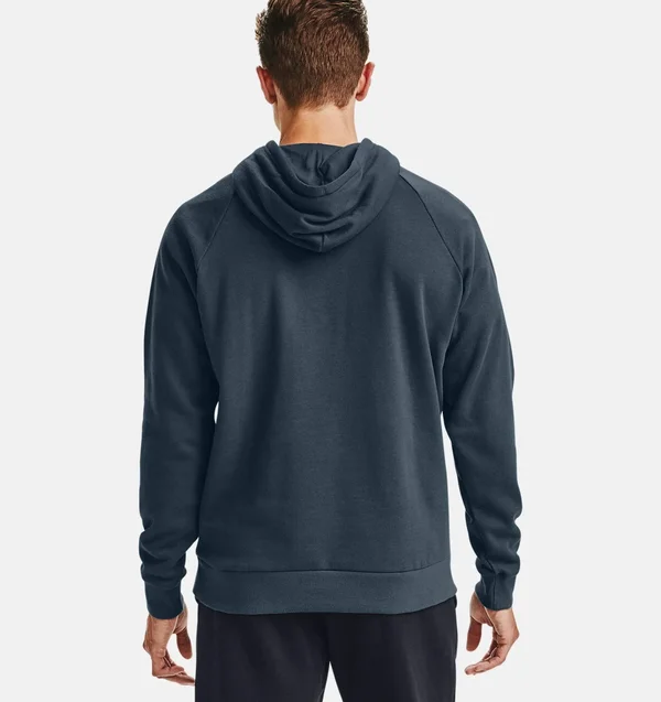 Under Armour Men's Rival Fleece Hoodie - Blue, XL