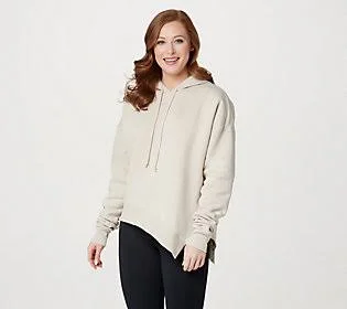 Reebok Studio Cozy Fashion Hoodie-Restorative, Size Small, Stucco