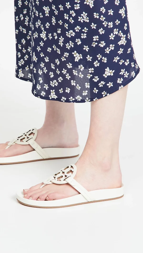 Tory Burch Women's Miller Cloud Thong Sandals - New Ivory
