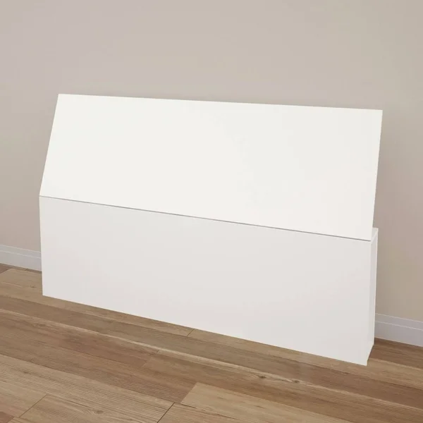 Nextera Queen Platform Bed with Storage Headboard - White