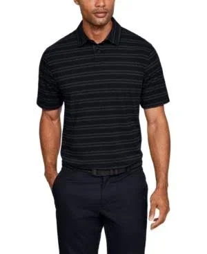 Men's UA Charged Cotton Scramble Stripe Polo - Lt/pasblue
