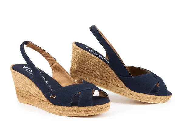 Calella Women's Slingback Wedge Espadrille - Viscata 10 US (41EU), Navy Blue
