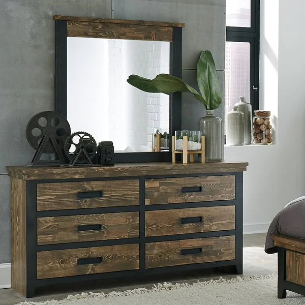 Progressive Furniture B607-23 Renegade Drawer Dresser in Black and