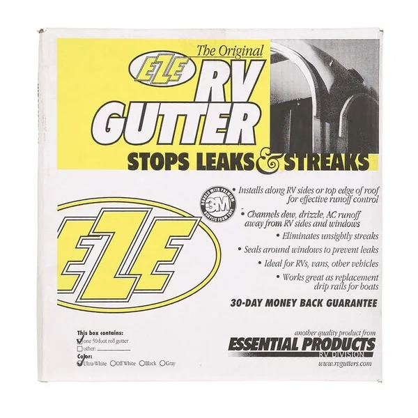 EZE RV Gutter System - Ultra White, 50&