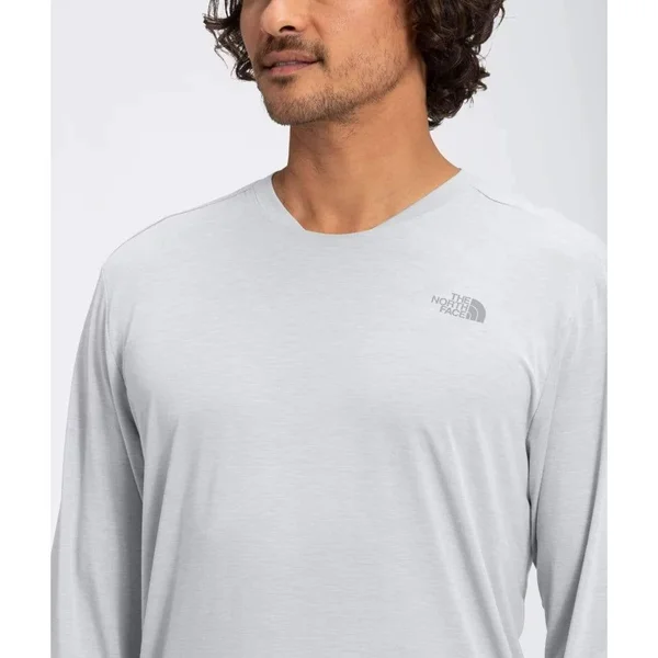 The North Face Men's Wander Long Sleeve Shirt Monterey Blue Heather, S