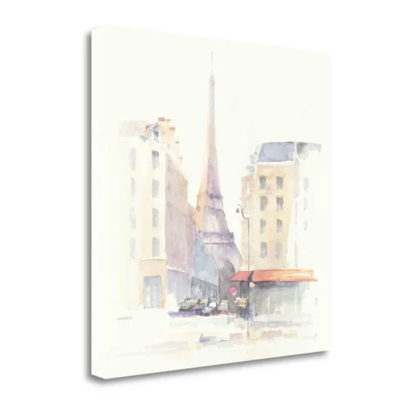 Tangletown Fine Art 'Paris Morning Square' Print on Wrapped Canvas, Beige