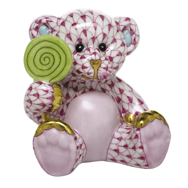 Herend - Sweet Tooth Teddy Raspberry