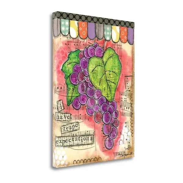 Tangletown Fine Art 'Grape Expectations' by Denise Braun Graphic Art on Wrapped Canvas
