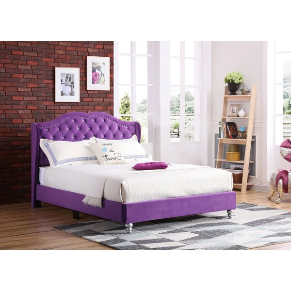 Glory Furniture Joy G1932-fb-up Full Upholstered Bed - Cherry