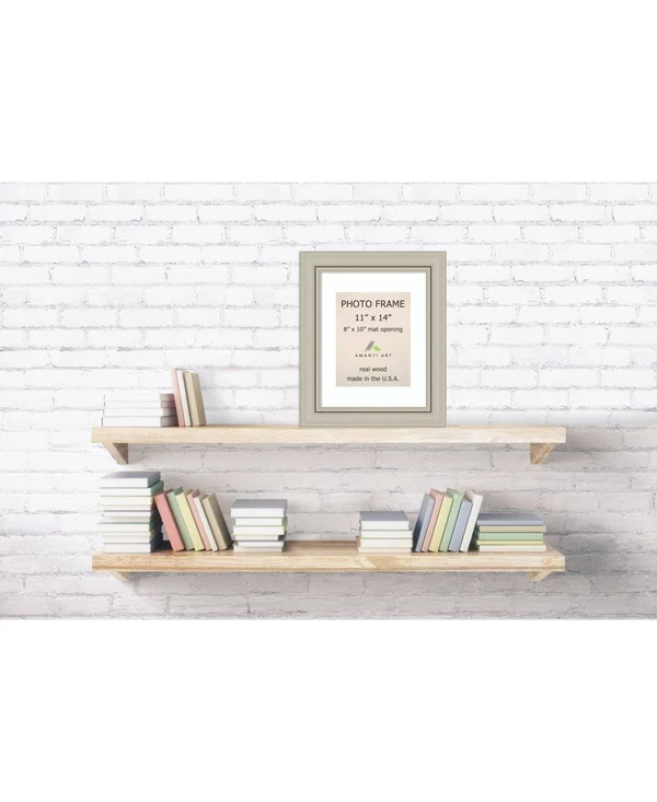 Amanti Art DSW13853 Romano Silver Matted Photo Frame DSW1385373