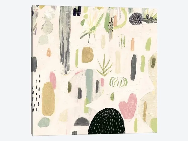 Victoria Borges Paintings Canvas Art Prints - Saguaro Playground II