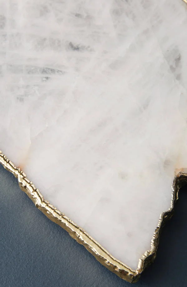 Anthropologie Home White Agate Cheese Board - White